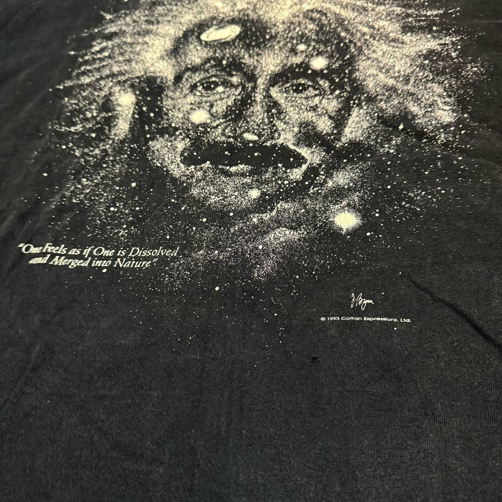 Vintage 1993 Albert Einstein Galaxy Science T Shirt Single Stitch XL - Picture 5 of 8